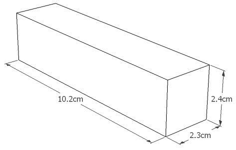 7.4v 1300mAh 35C PEQ LiPo Battery Dimensions